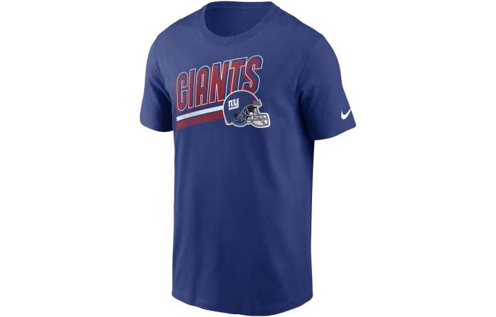 Nike Nike T Shirts Men's Blue Crew Neck Moderate Straight Fit