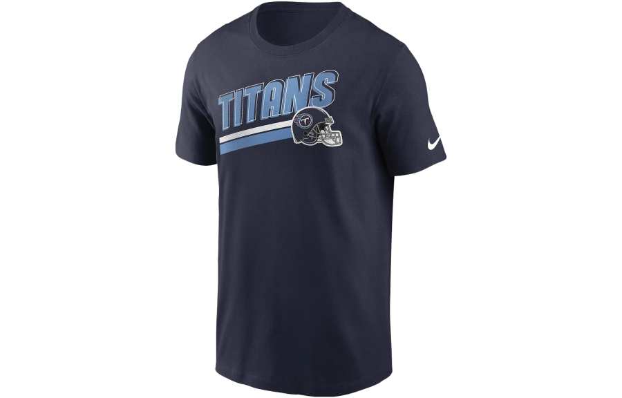 Nike Nike T Shirts Men's Marine Blue Crew Neck Moderate Straight Fit