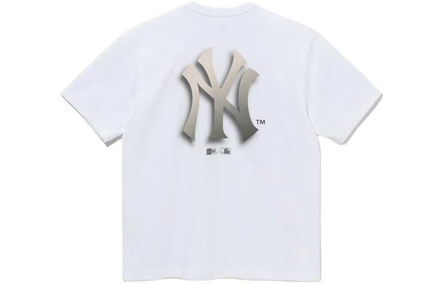 New Era T Shirt Couple, Trendy And Versatile Unisex White