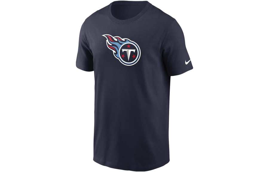 Nike Nike T Shirts Men's Marine Blue Crew Neck Moderate Straight Fit