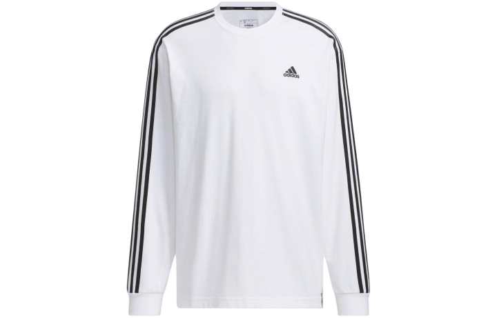 Adidas Adidas T Shirts Men's White Crew Neck Moderate Straight Fit