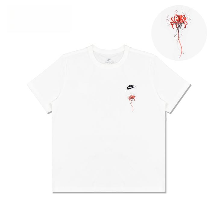 Nike Nike T Shirts Unisex White Crew Neck Moderate Straight Fit