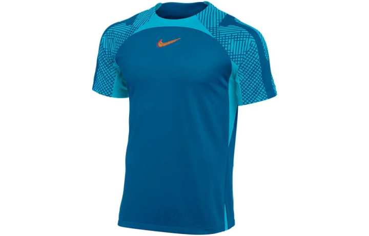 Nike Nike T Shirts Men's Blue Crew Neck Moderate Straight Fit