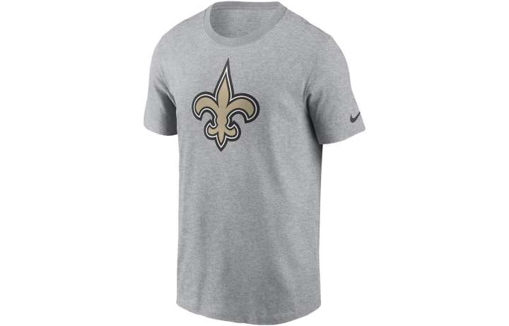 Nike Nike T Shirts Men's Gray Crew Neck Moderate Straight Fit