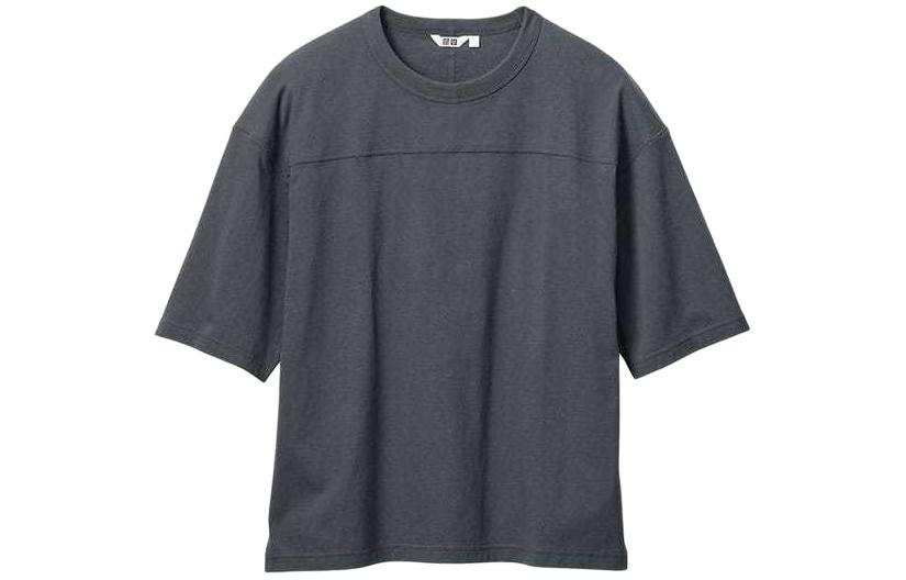 UNIQLO SS24 T Shirt Unisex Dark Gray