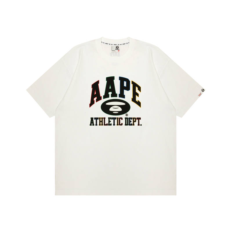 Aape By *A Bathing APE® Logo print Cotton T shirt