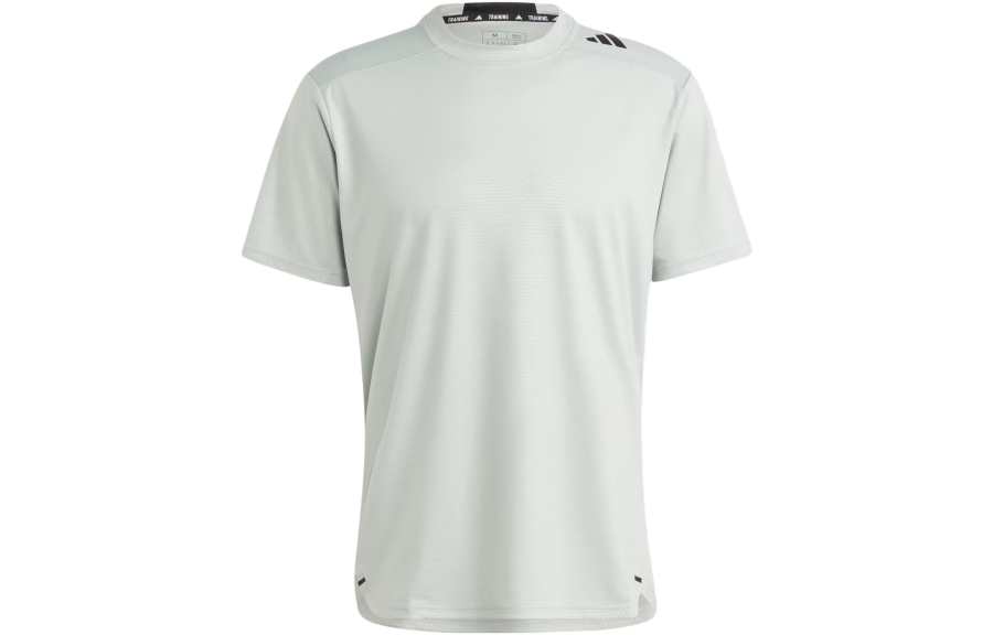 Adidas Adidas D4T T Shirts Men's Magical Silver Crew Neck Moderate Straight Fit