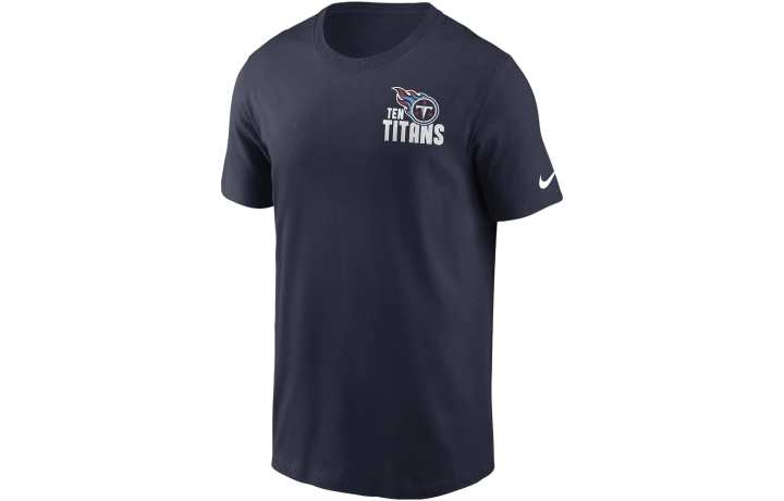 Nike Nike T Shirts Men's Marine Blue Crew Neck Moderate Straight Fit