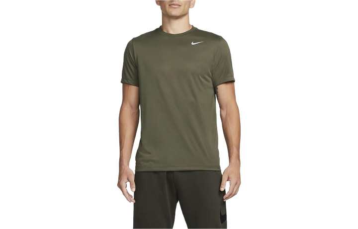 Nike Nike T Shirts Men's Army Green Crew Neck Moderate