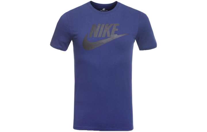 Nike Nike T Shirts Men's Purple Crew Neck Moderate Straight Fit