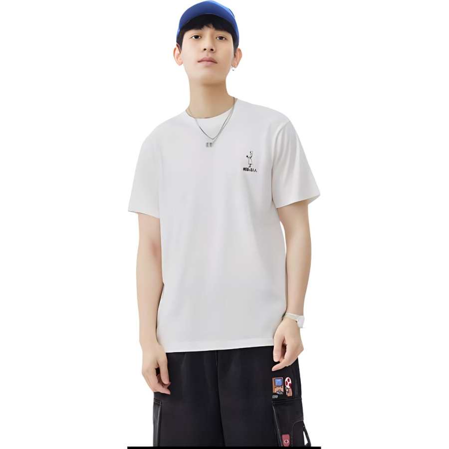 UNIQLO X Attack On Titan T Shirts Unisex White Crew Neck Moderate Straight Fit