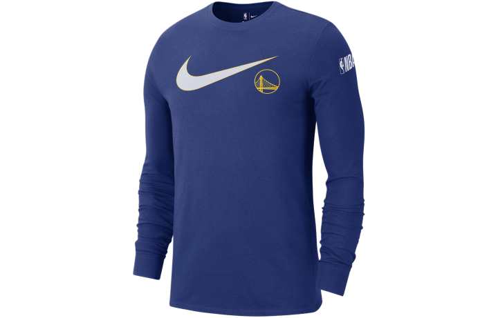 Nike Nike Golden State Warriors Swoosh Essential Men's Nike Nba Long Sleeve T Shirt