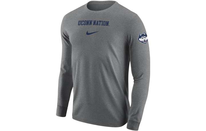 Nike Nike T Shirts Men's Gray Crew Neck Moderate Straight Fit