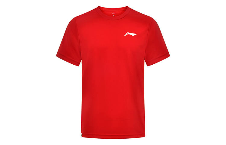 Li-Ning Li Ning Badminton Collection T Shirt Unisex Red