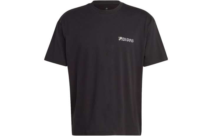 Adidas Adidas T Shirts Unisex Black Crew Neck Moderate Straight Fit