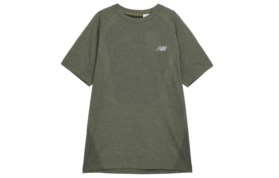 New Balance New Balance Knit T Shirt T Shirt Men's Olive Green