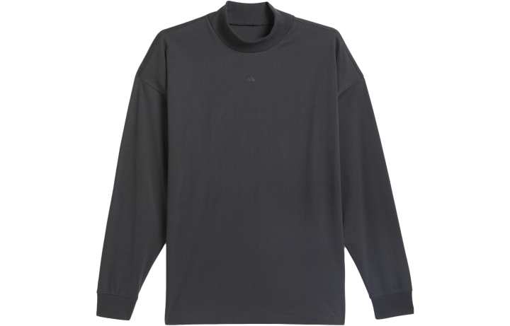 Adidas Adidas T Shirts Unisex Black Turtleneck Moderate Straight Fit