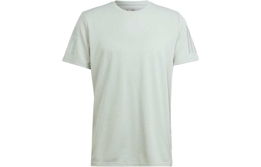 Adidas Adidas T Shirts Men's Green Crew Neck Moderate Straight Fit