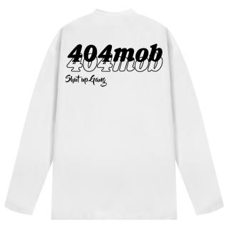 404MOB GANG T Shirts Unisex Crew Neck Moderate