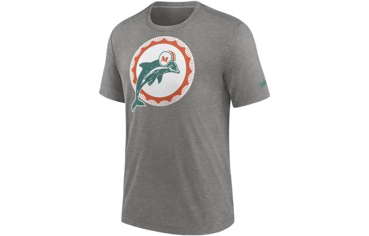 Nike Nike T Shirts Men's Gray Crew Neck Moderate Straight Fit