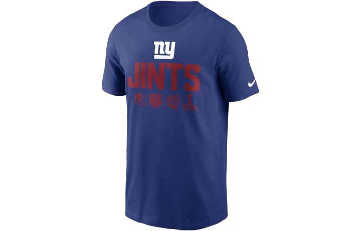 Nike Nike T Shirts Men's Blue Crew Neck Moderate Straight Fit