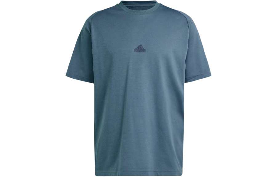 Adidas Adidas T Shirts Men's Dark Blue Crew Neck Moderate Straight Fit
