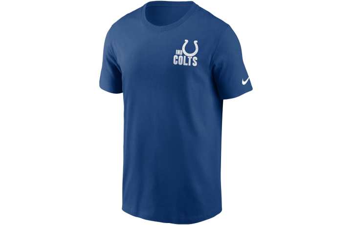 Nike Nike T Shirts Men's Blue Crew Neck Moderate Straight Fit
