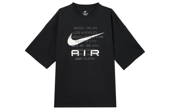 Nike Nike Air T Shirts Men's Black Crew Neck Moderate