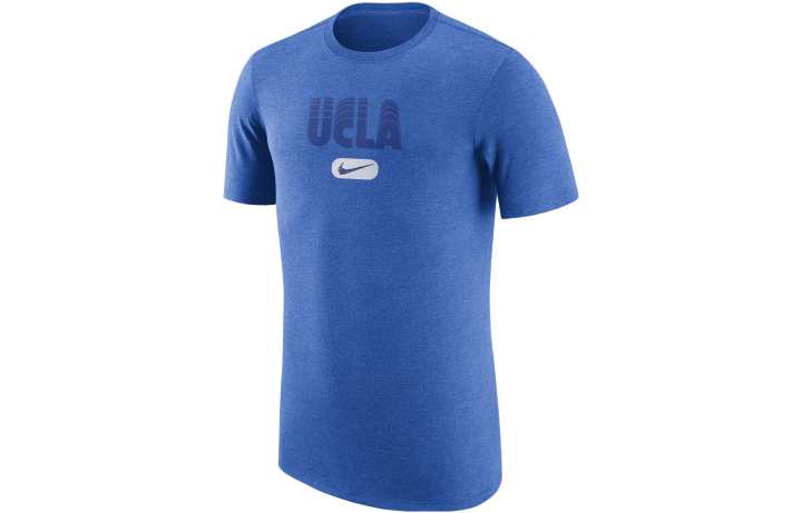 Nike Nike T Shirts Men's Blue Crew Neck Moderate Straight Fit