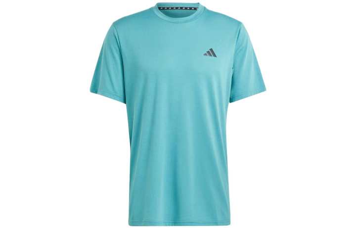 Adidas Adidas T Shirts Men's Blue Crew Neck Moderate Straight Fit