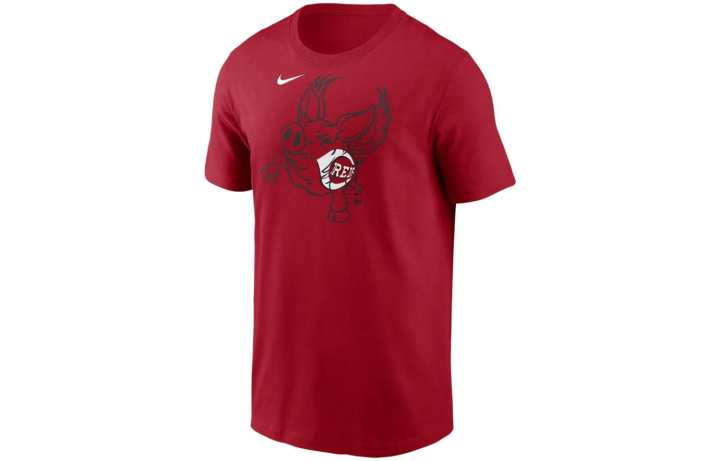 Nike Nike T Shirts Men's Red Crew Neck Moderate Straight Fit