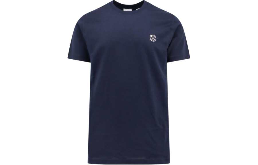Burberry Logo Embroidered Crewneck T Shirt