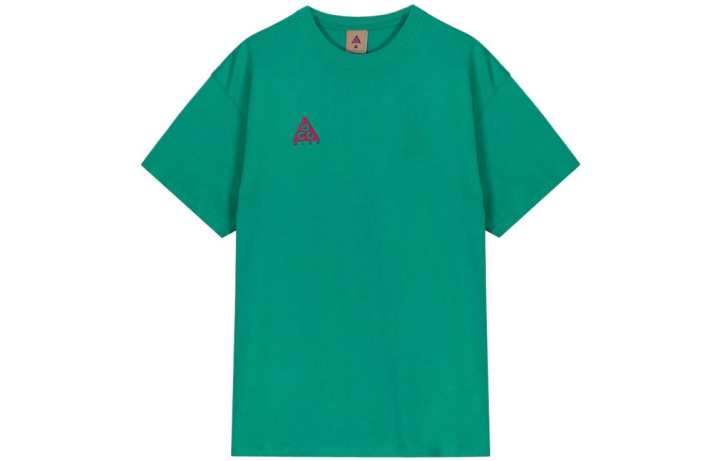 Nike Nike T Shirts Unisex Transparent Green Crew Neck Moderate Straight Fit