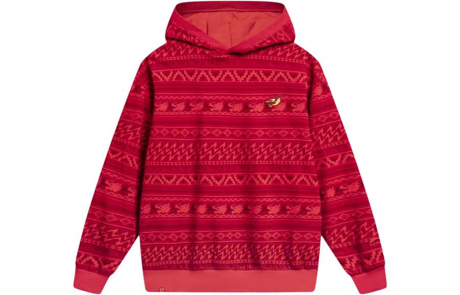 Li-Ning Li Ning Rijin Doujin Collection Sweatshirt Men's Vermilion Combination