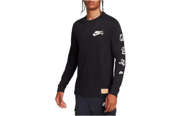 Nike Nike T Shirts Men's Black Crew Neck Moderate