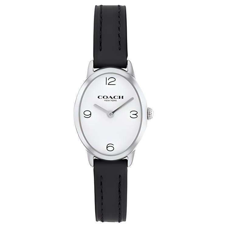 COACH Wrist Watches Quartz Movement Leather Strap 22mm White Dial Women's Watch