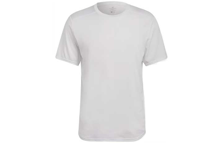Adidas Adidas T Shirts Men's White Crew Neck Moderate Straight Fit