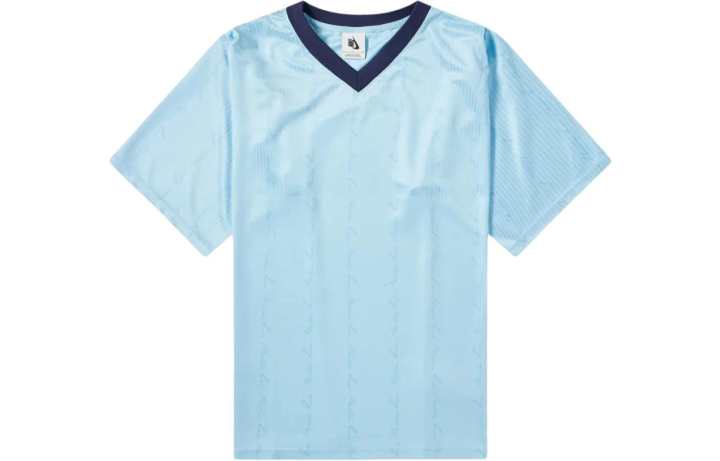 Nike Nike T Shirts Men's Blue V Neck Moderate Straight Fit