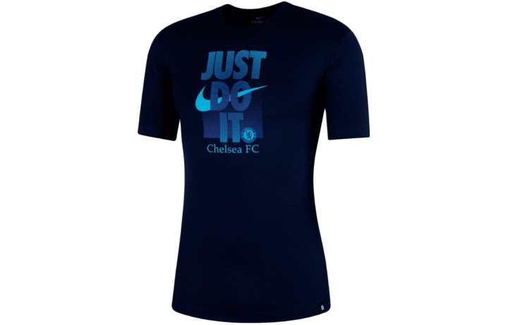 Nike Nike T Shirts Men's Marine Blue Crew Neck Moderate Straight Fit