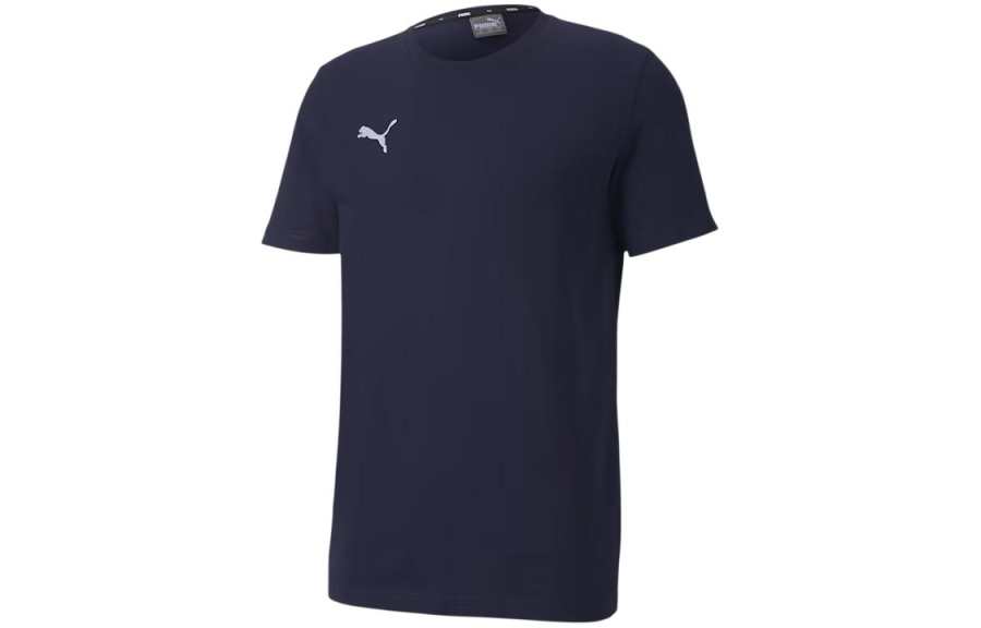 PUMA TEAMGOAL23 T Shirts Men's Marine Blue Crew Neck Moderate Straight Fit