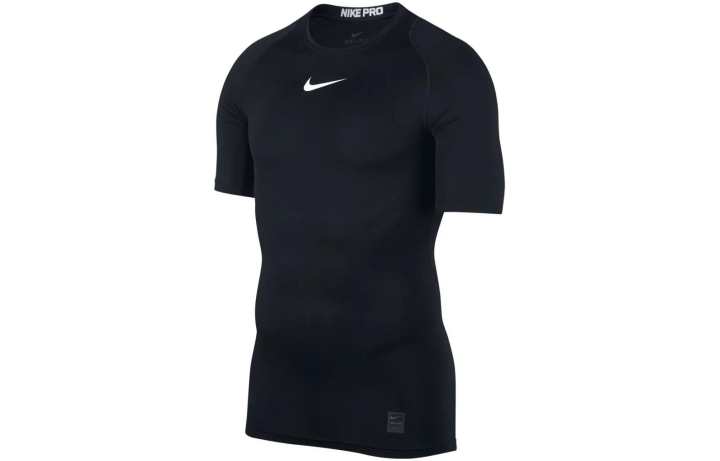 Nike Nike T Shirts Men's Black Crew Neck Moderate Straight Fit