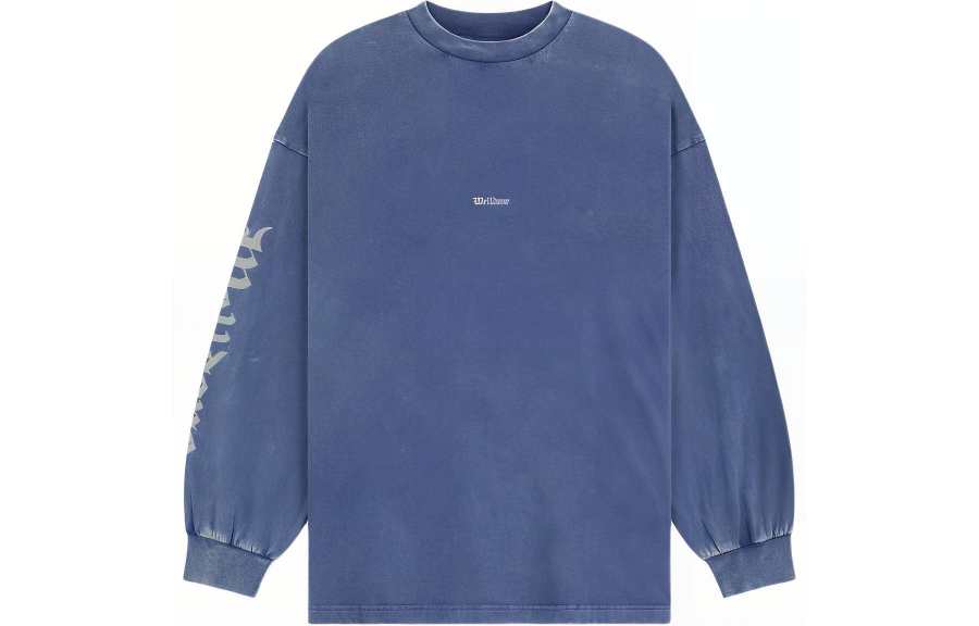 WE11DONE WE11DONE Logo print Long sleeve T shirt