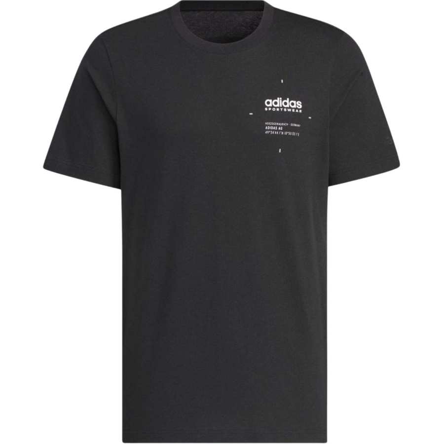 Adidas Adidas Small Linear Logo T-Shirt Asia Sizing 'Black'