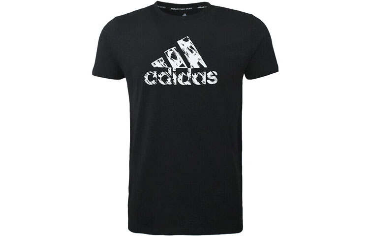 Adidas Adidas T Shirts Men's Black Crew Neck Moderate