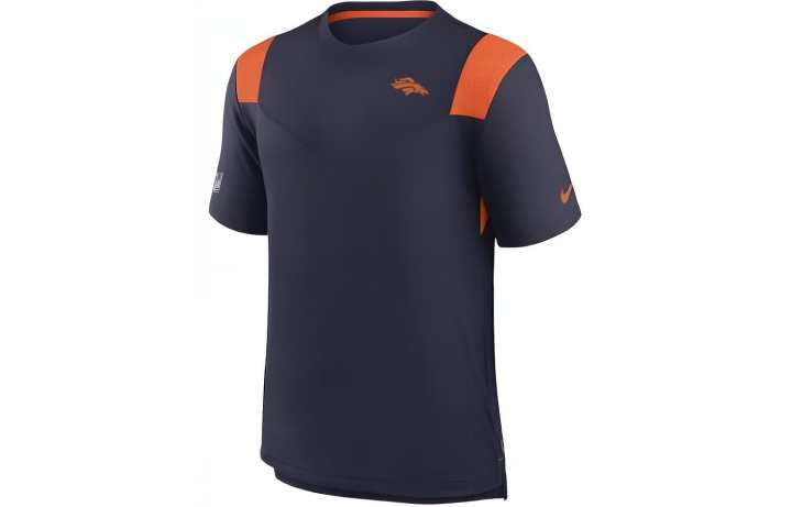 Nike Nike T Shirts Men's Dark Blue Crew Neck Moderate Straight Fit