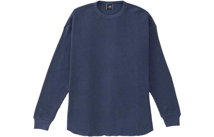 New Balance New Balance T Shirts Men's Blue Crew Neck Moderate Straight Fit