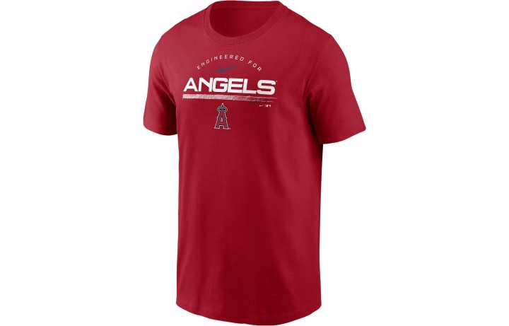 Nike Nike T Shirts Men's Red Crew Neck Moderate Straight Fit