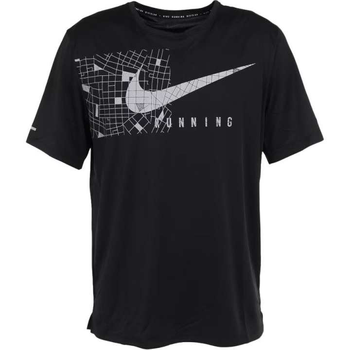 Nike Nike T Shirts Men's Black Crew Neck Moderate Straight Fit