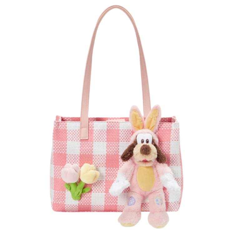 Disney Artificial Leather Tote Bag, Shopping Bag, Handbag, Shoulder Bag Women's Pink