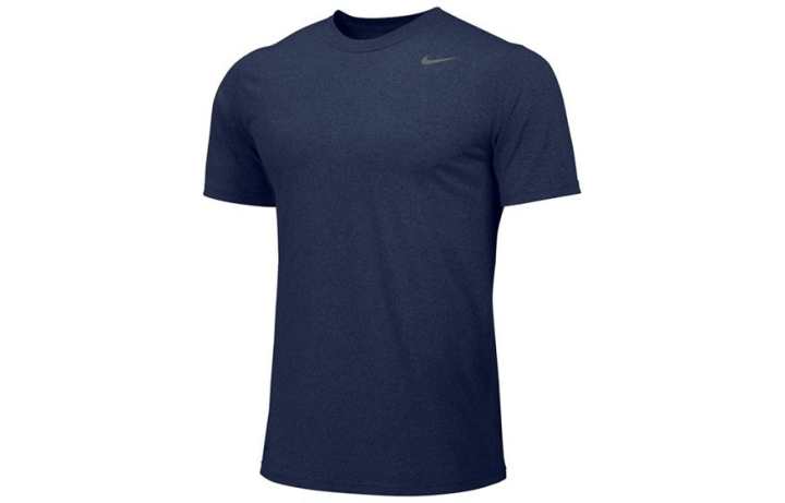 Nike Nike T Shirts Men's Navy Blue Crew Neck Moderate Straight Fit